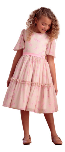 Vestido Festa Infantil Cherry Print Petit Cherie 22324