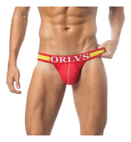 Tanga Doble A Orlvs Para Hombre, Bragas Lisas Y Cortas Bre 9