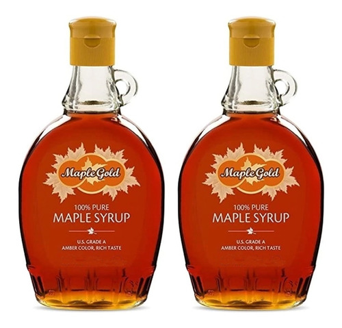 Maple Gold Syrup 250 Ml Jarabe De Arce X2 Unidades