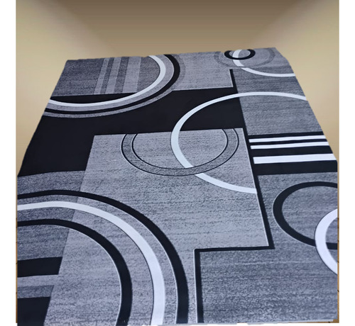 Alfombras 3d Con Diseños Lisos 160x200cm Gris Wym