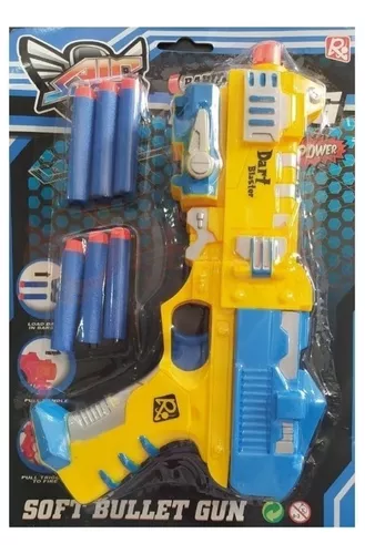 Pistola Lançador Nerf Arma Pistola Atira Dardos Barato brinquedo