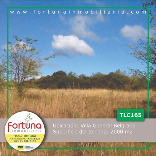 Imagen 3 de 3 de Venta De Lote En Villa Gral. Belgrano