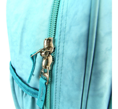 Mochila De Rodinha Sestini Crinkle 075500-80 Turquesa