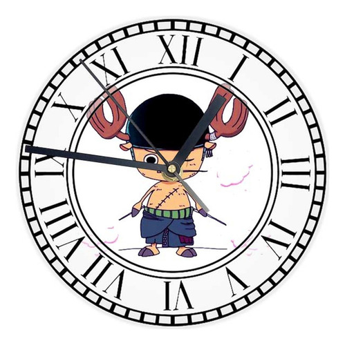 Reloj Redondo Madera Brillante One Piece Mod 151