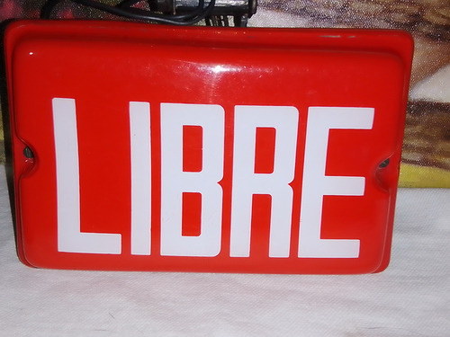 Antiguas Bandera Libre Taxi Decoración Colección X Unidad (Usado)