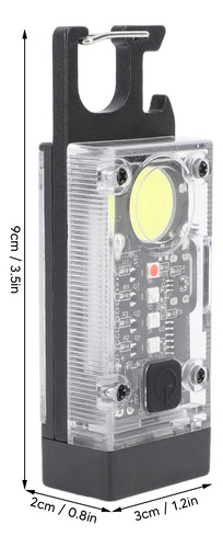 Mini Lanterna Recarregável Led Cob Usb Pequena Portátil