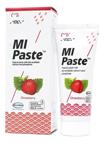 Mi Paste Recaldent Gc Sabor Fresa 40gr