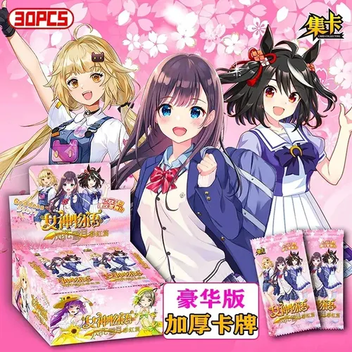 Cartões Tcg Box Goddess Story Flor Neve Lua Engrossada