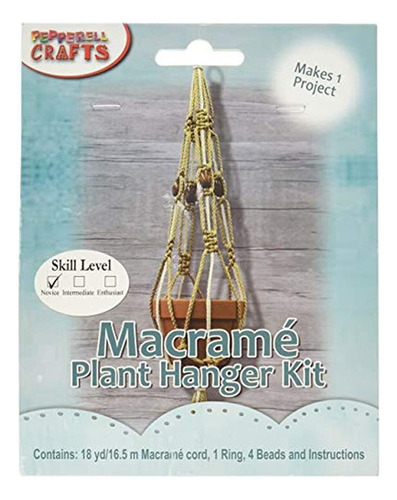 Pepperell Mac158 Macrame Kit De Suspension De Planta Multic