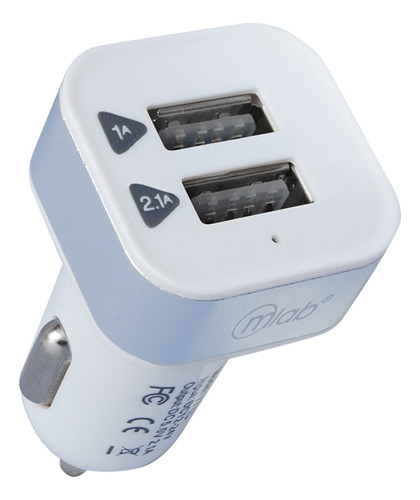 Mlab Adaptador Automovil 12v 2usb White Mlab