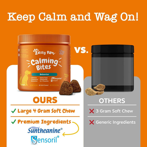Zesty Paws Masticables Suaves Calmantes Para Perros Compost