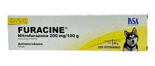 Pomada Furacine Pisa Antimicrobiano Uso Veterinario 85 G