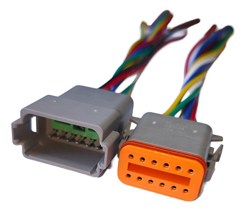 Conector Enchufe Macho Hembra Tipo Deutsch 12 Pines
