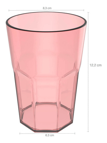 Jogo De Copos 400ml Conjunto 4 Copos Para Suco Copos Para Ág