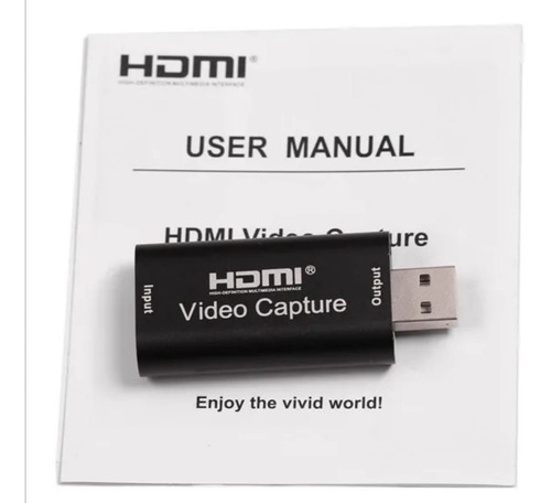 Capturadora De Video Streaming Fhd Hdmi A Usb 2.0 4k-1080p