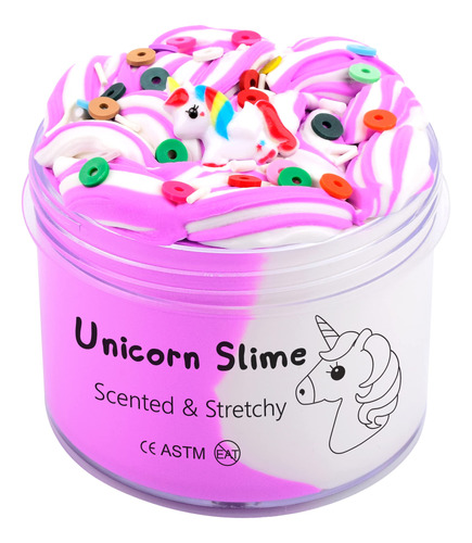 Slime De Unicornio Para Nias, Slime De Mantequilla Perfumado