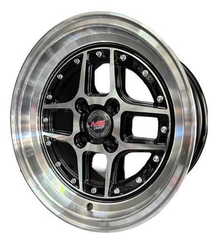 Rines 15x8 4-100 Tipo Snowflakes Tsuru Platina Clio Chevy.