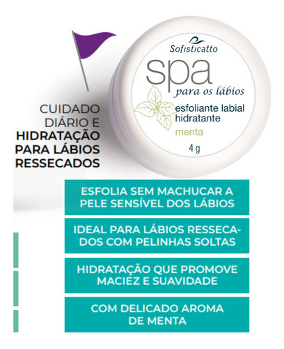 Exfoliante Hidratante Intenso Labial Anti Resecamiento Menta