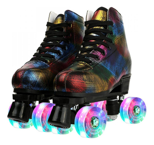 Xudrez Patines Unisex Color Aurora Cool Aurora De Doble Fil.