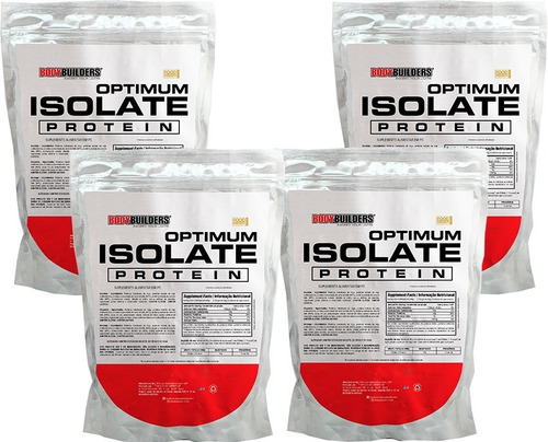 Combo 4x Nutri Whey Protein Isolate 900g Refil Sabor Chocolate