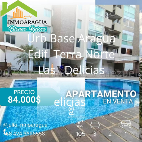 En Venta Apartamento Urb Base Aragua. Edif Terra Norte. Las Delicias./js0214