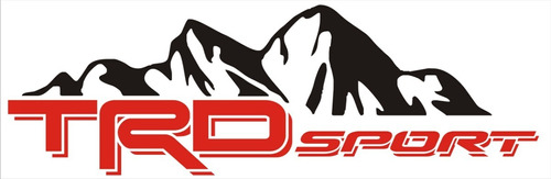 Sticker Toyota Trd Sport Montaña4x4 Tacoma Tundra 100% Vinil