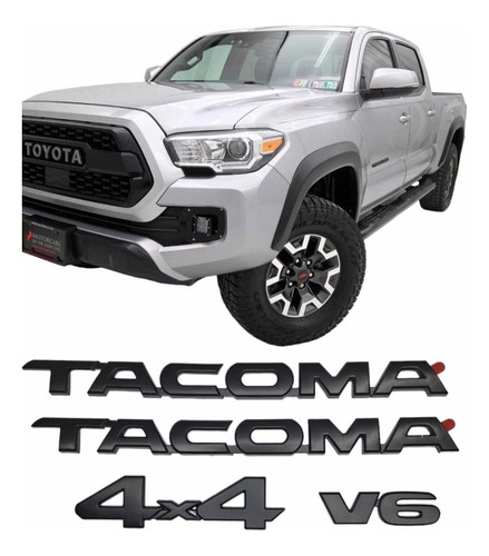 Emblema Letras Reposición Compatible Tacoma V6 4x4 