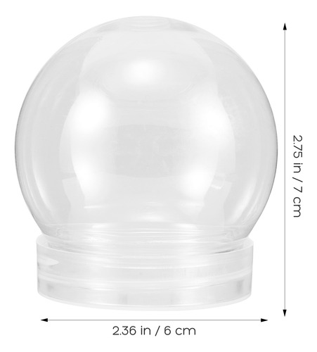 Miniglobos De Agua Transparente Con Tapón De Rosca Para Niev