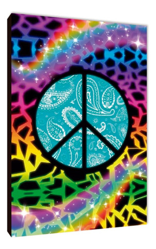 Cuadros Poster Paz Amor Hippie S 15x20 (paz (12)