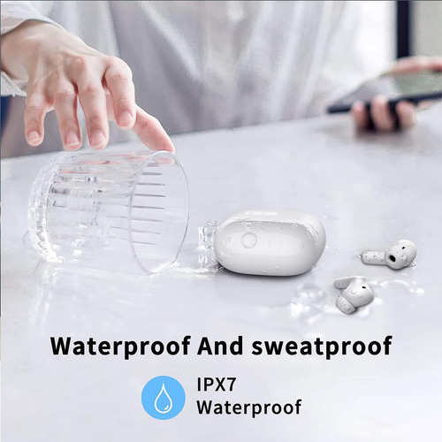 Wireless Earbud, Bluetooth 5.3 Headphones Deep Bass With 4 H