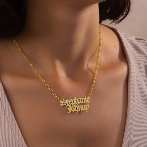 Diy Collar Con Nombre En Inglés, Collar Con Nombre Doble