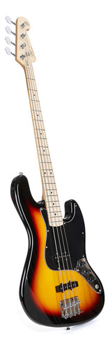 Baixo elétrico Sx Sbm1 Jazz Bass Sunburst com estojo