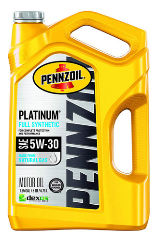 Aceite Full Sintético Platinum 4,73 L Pennzoil