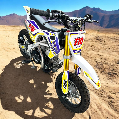 Mini Motocross Montable Motor Gasolina 110cc Uso Profesional