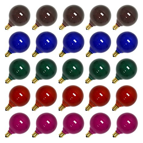 Bombillos Navideños Satinados Multicolor (25 Unidades)