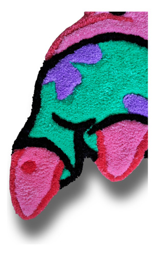 Alfombra/tapete Patricio, Personaje Bob Esponja (tufting) 60 Cm 23 Cm Liso Rosa