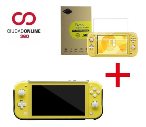 Kit X2 Funda Nintendo Switch Lite Acrilico + Vidrio Templado
