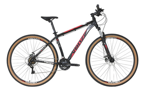 Bicicleta Venzo Eolo 29 - Frenos A Disco Mecanico 21 V. 2025 Negro/rojo S