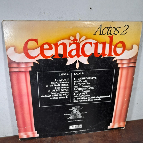 Imagem 2 de 6 de Lp Vinil Cenáculo Actos 2 Volume 3 Bom Estado.