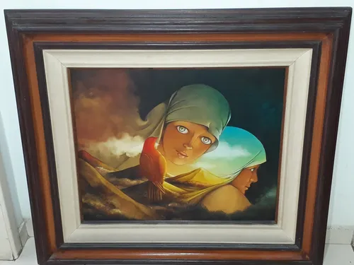 comprar 2327- Sami Mattar Ost 93x82cm C\u002Fmold- Mulheres E O Pássaro.