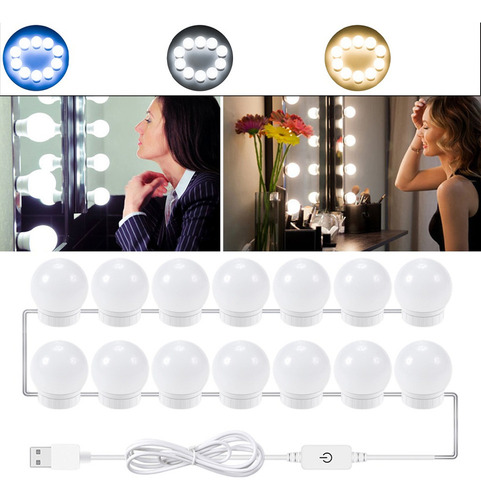 6/10/14 Bombillas Luces De Espejo De Maquillaje Tira De
