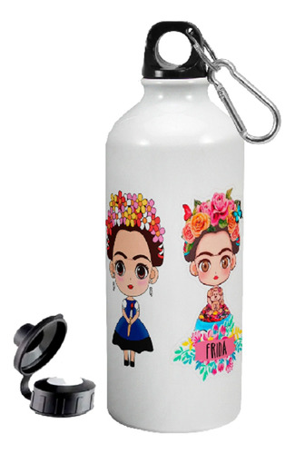 Botella Frida Kahlo Agua Deportiva Hoppy