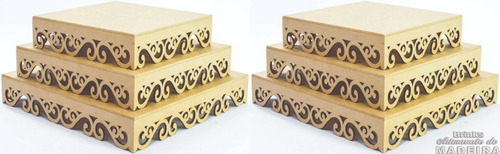 Kit Festa Provençal Arabesco Mdf Cru 12 Peças Promoção