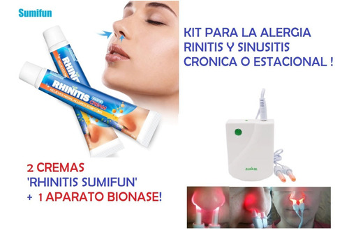 Kit Para La Alergia Rinitis Sinusitis 1 Bionase + 2 Cremas 