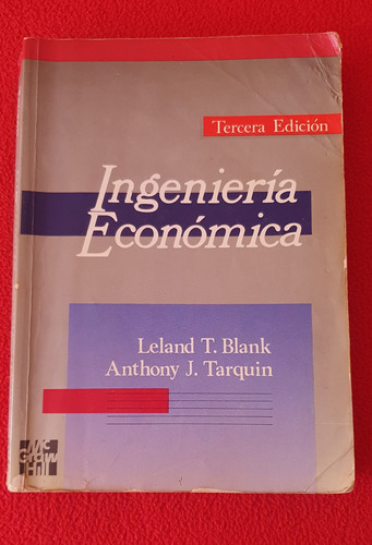 Ingeniería Económica - Blank, Tarquin.