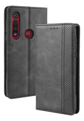 Funda Magnética De Piel Sintética Para Motorola Moto G8 Play