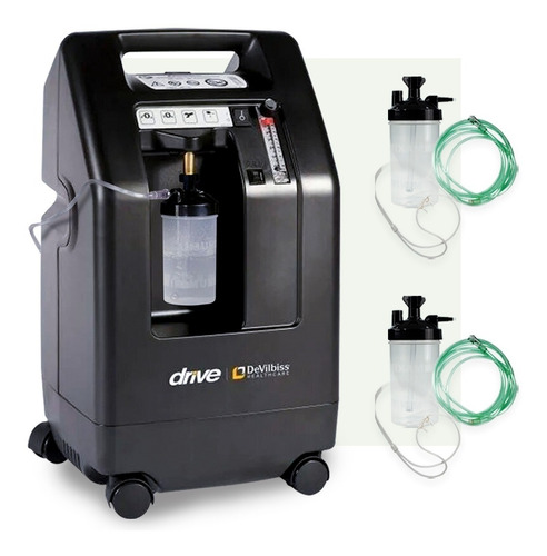 Concentrador De Oxigeno 5 Lts Drive Con Doble Vaso Y Cánula