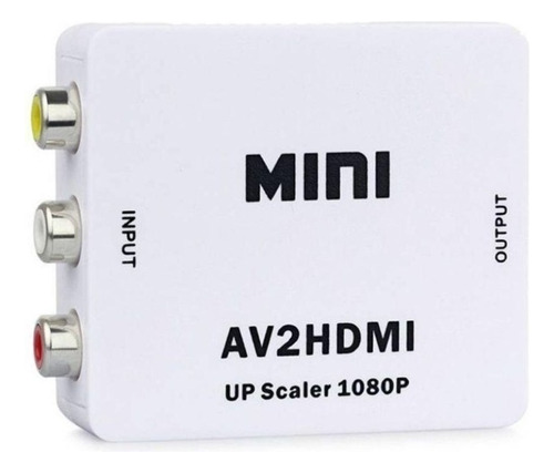 Adaptador Rca - Adaptador de áudio e vídeo Av A Hdmi Av2HDMI