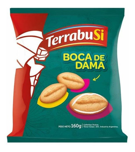Pack X 20 Unid Galletitas 170 Gr Boca Dama Galletitas Dul