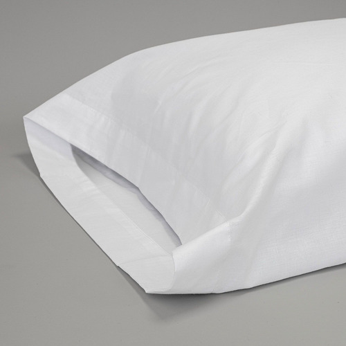 6 Fundas Almohada Standar Matrimonial Queen Hotelera Algodón Liso
